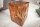 Table dappoint en teck rondelles darbre 30x30 cm artisanales