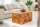 Table basse en teck naturel 90 x 60 cm artisanale