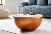 Table coffre ronde Ø 60 cm bois dacacia...