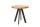 Table à manger mangue bois métal 80 x 80 cm ronde