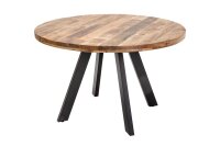 Table de salle &agrave; manger ronde &Oslash; 120 cm bois...