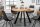 Table de salle à manger ronde Ø 120 cm bois de manguier métal design industriel