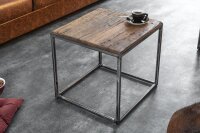 Table dappoint Bois recyclé Métal 40x40 cm...