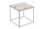 Table dappoint Bois recyclé Métal 40x40 cm Artisanat