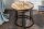 Set de 2 tables dappoint rondes en bois de manguier et métal