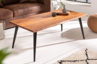Table basse en acacia métal 110 x 60 cm Retro