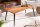 Table basse en acacia métal 110 x 60 cm Retro