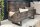 Banc coffre en bois dacacia métal gris noir 115x35 cm