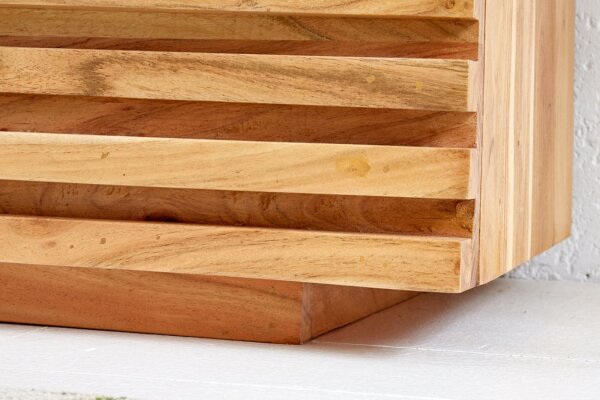 Buffet en bois largeur 160 cm H : 75 cm 3D Portes Moderne