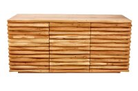 Buffet en bois largeur 160 cm H : 75 cm 3D Portes Moderne
