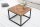 Table dappoint mangue bois métal 60 x 60 cm