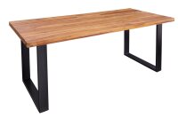 Table de salle &agrave; manger bois de sheesham...