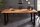 Table de salle à manger bois de sheesham métal 160 x 90 cm piétement traîneau