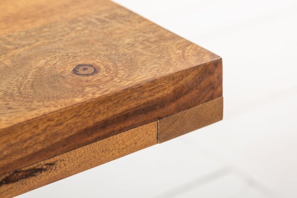 Table basse en bois de sheesham et métal 100 x 60 cm