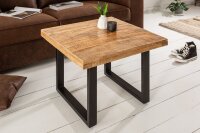 Table basse mangue bois métal 60 x 60 cm...
