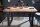 Table de salle à manger mangue bois métal 120 x 80 cm piétement traîneau