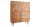 Highboard bois acacia 118 x 140 cm façade 3D tiroirs portes