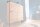 Highboard bois acacia 118 x 140 cm façade 3D tiroirs portes