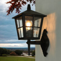 Lanterne dextérieur Noir Aluminium IP43 Rustique...