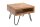 Table dappoint bois de sheesham métal 45 x 35 cm