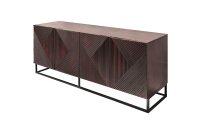 Armoire dappoint bois métal largeur 177 cm brun...
