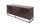 Armoire dappoint bois métal largeur 177 cm brun foncé noir