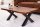 Table basse en bois de sheesham et métal, bord darbre 110x60 cm