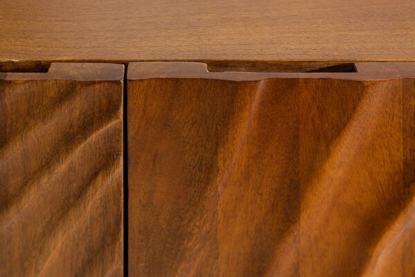 Buffet bois de manguier métal 177 x 76 cm fait main
