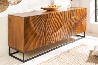 Buffet bois de manguier métal 177 x 76 cm fait main