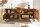 Buffet bois de manguier métal 177 x 76 cm fait main