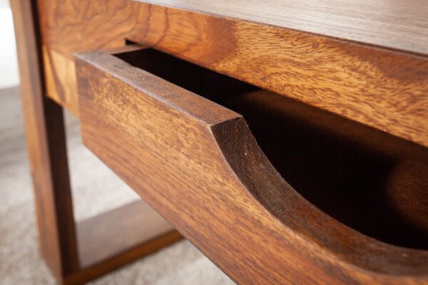Table basse avec tiroir en bois de sheesham naturel 100x50 cm