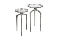 Set de 2 tables dappoint rondes en métal...
