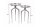 Set de 2 tables dappoint rondes en métal argenté fait main