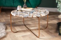 Table basse agate métal ronde Ø 62 cm...