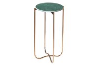 Table dappoint en marbre métal vert or 35 x 35 cm