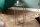 Table dappoint en marbre métal vert or 35 x 35 cm