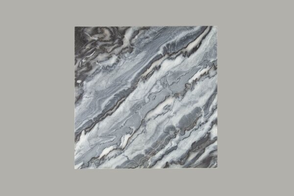Table basse en marbre métal gris noir 50 x 50 cm