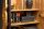 Highboard noir or 70 x 140 cm bois de manguier métal décoratif
