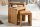 Table dappoint en bois de manguier naturel massif (set de 3)