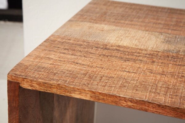 Table dappoint en bois de manguier naturel 43 x 33 cm