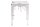 Table dappoint en aluminium argenté 34 x 34 cm