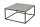 Table basse en céramique gris aspect béton 75x40 cm (lxh)