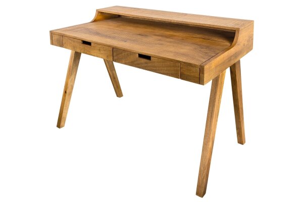Bureau avec tiroir en bois de manguier naturel 120x86 cm