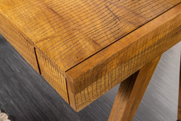 Bureau avec tiroir en bois de manguier naturel 120x86 cm