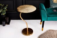 Table dappoint en métal doré 40 x 38 cm...
