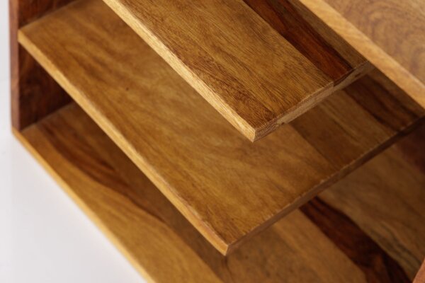 Table dappoint en bois de sheesham naturel 43 x 30 cm