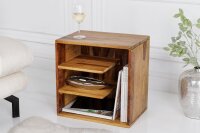 Table dappoint en bois de sheesham naturel 43 x 30 cm