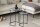 Set de 2 tables dappoint en marbre métal gris noir