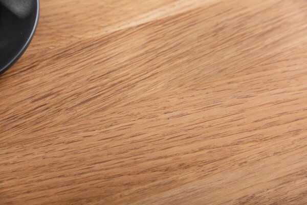 Table basse bois (chêne) métal en noir naturel 95x55 cm