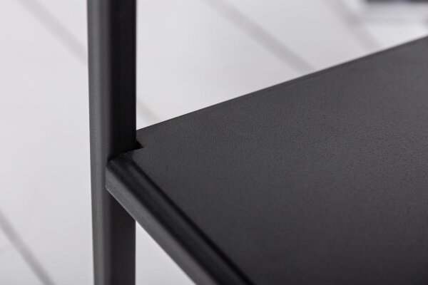 Table basse bois (chêne) métal en noir naturel 95x55 cm